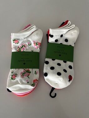 kate spade Pink and White Ankle Sock Set